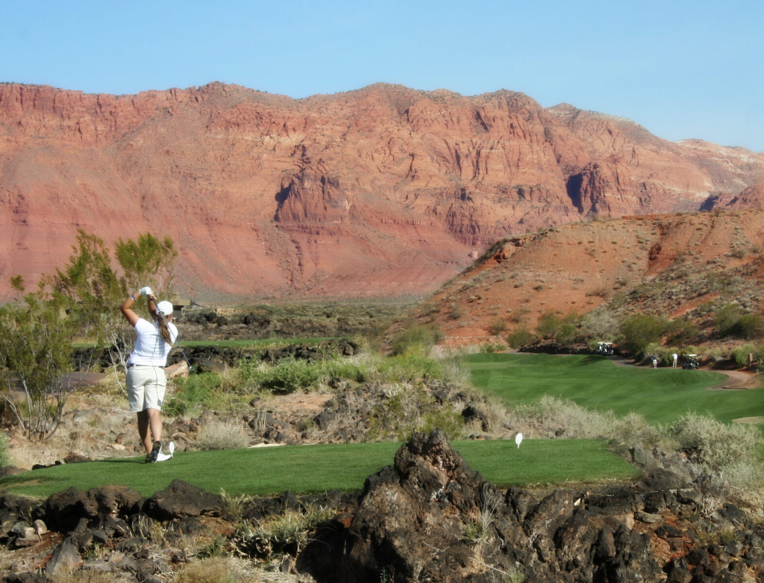 Golf in the desert